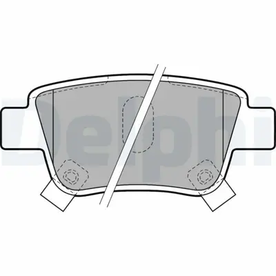 DELPHI LP1785 Arka Fren Balatası Dısk Toyota Avensıs 1.6 03-08 Corolla Verso 04-07 4466YZZE2