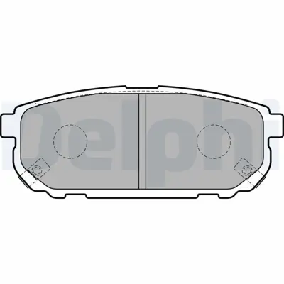 DELPHI LP1850 Arka Fren Balatasi Kampana Tip Pabuc Hyundai Getz 2002-> 583023ED00