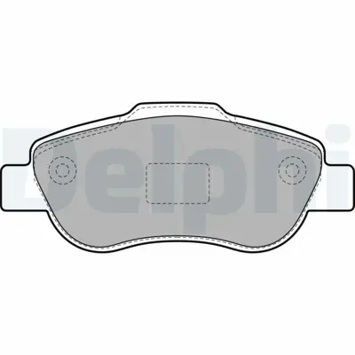 DELPHI LP1929 Fren Balatası On  Panda 09-2003 > 05-2012 77362691