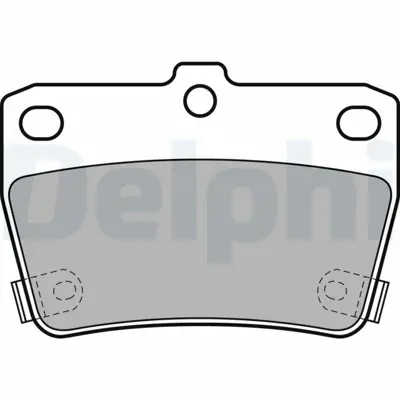 DELPHI LP1942 Arka Fren Balatası Rav 4 Iı1,8 Vvt I 2,0 Vvt I 4wd (06.00 ) 4466YZZD3