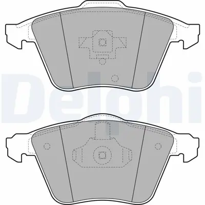 DELPHI LP1943 Ön Balata Ford Focus 2.5 05 Volvo S40 V50 C30 C70 04 Vectra C 8.05 Saab 9.3 02 Mazda 3 31317658, 4N5J2K021AA, 93190982, 93195754