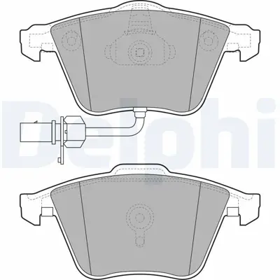 DELPHI LP2032 Fren Balatası On Audı S3 Tt - Seat Leon 10-06> 8J0698151F, 8P0698151, 8P0698151A