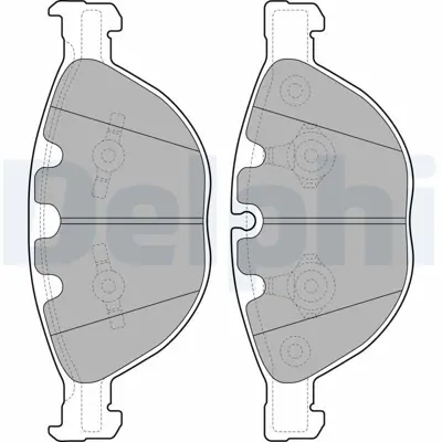 DELPHI LP2041 Fren Balatası On   Jaguar 535 550 650 750 M5  Xkr 03-2005 > 06-2011 34112339272, T2R7248