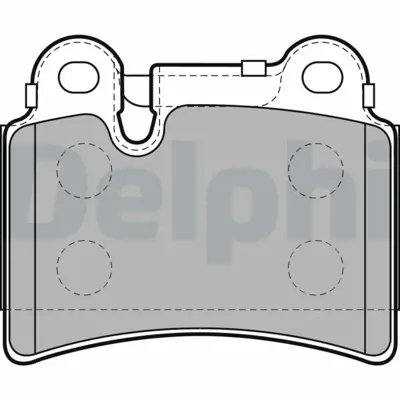 DELPHI LP2061 Fren Balatası Arka Touareg 10 02> 7L6698451B
