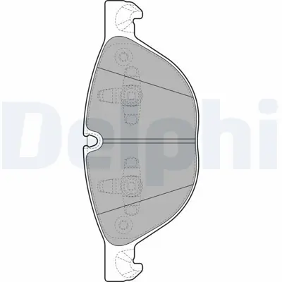 DELPHI LP2091 Fren Balatası On Bmw X5 X6 04-07> 34116791514