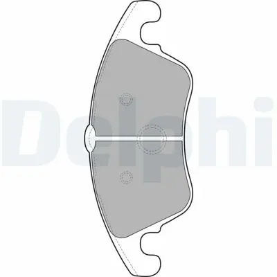 DELPHI LP2099 Fren Balatası Ön Mercedes C280. C320. C350. E200. E200cgı. E250. E350. E500 04-07 A0054201020
