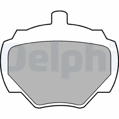 DELPHI LP211 Fren Balatası Arka Land Rover Dıscovery 1 89>98 Dıscovery 1 89>98 Dıscovery 2 98>04 GBP266, VBP300