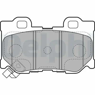 DELPHI LP2157 Fren Balatası Arka Infınıtı   Fx50 G37 Q60  370 Z 10-2008 > D4060JL00K