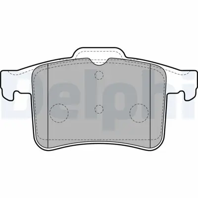 DELPHI LP2179 Fren Balatası Arka Jaguar Xf I (X250) Xfr-S 09>15  Xj (X351) 09> C2D3792