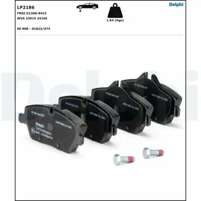 DELPHI LP2186 Fren Balatası On Bmw E87 Mını R55 R56 R57 R58 F54 34116767143