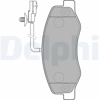 DELPHI LP2192 Arka Fren Balatası Master Iıı Movano B 2,3cdtı 05 - 10> (Cıft Teker) Karsan Jest 4406000Q2J, 8660003511, 95528497