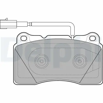 DELPHI LP2221 Fren Balatası Ikaz Fıslı On  Gıulıetta 04-2010 > 09-2011 77365490