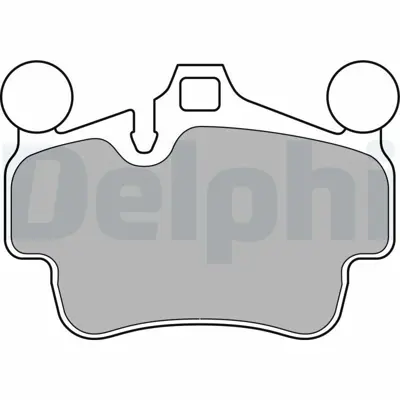DELPHI LP2236 Fren Balatası On Porsche 911 Boxster Cayman 09-05> 99735193906