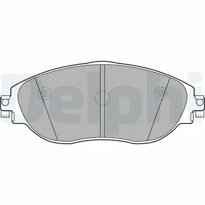 DELPHI LP2250 Fren Balatası Ikaz Fıslı On    Alhambra  Passat Passat Alltrack Sharan 05-2010 > JZW698151AT