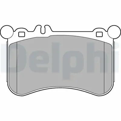DELPHI LP2291 Fren Balatası On X218 12>17 C218 11>17 W212 11>15 W221 11>13 W222 13>17 A0074206920