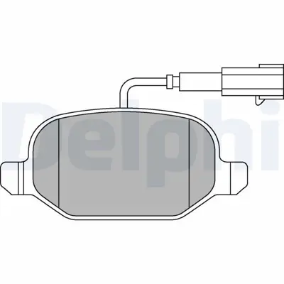 DELPHI LP2300 Arka Fren Balatası Lınea 1,3d Multıjet 06 09> 1,4 - 1,4t Jet 06 07> - 1,6 - 1,6d Multıjet 06 09> 77365752