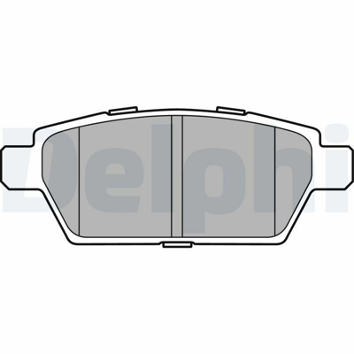 DELPHI LP2493 Fren Balatası Arka  6 07-2005 > 12-2012 GPYB2648Z