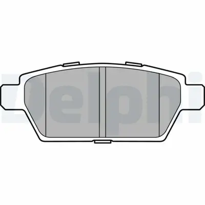 DELPHI LP2493 Fren Balatası Arka  6 07-2005 > 12-2012 GPYB2648Z
