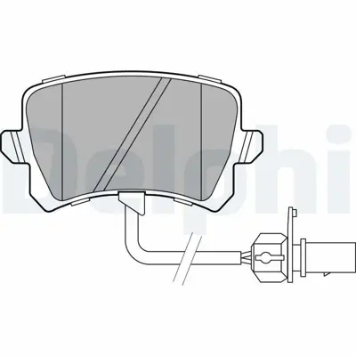 DELPHI LP3141 Arka Fren Balatası Q3 13>18 A5 13>17 8U0698451D