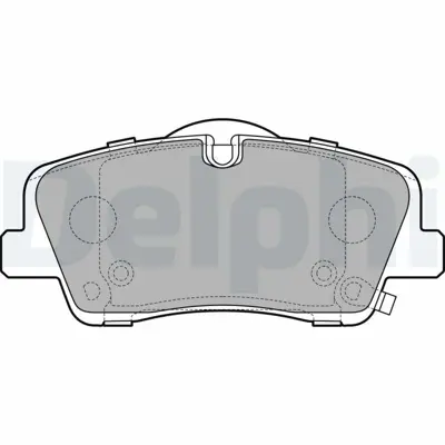 DELPHI LP3295 Fren Balatası Arka Hyundaı H350 04-2015 > 5830159A00