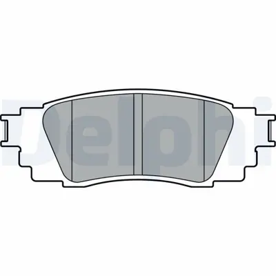 DELPHI LP3379 Arka Fren Balatası Toyota Chr 1,2 2016> 446606230, 446642080, 446633230, 446633220, 446610020, 44660E070, 446602380, 446602370, 446610010, 446610011