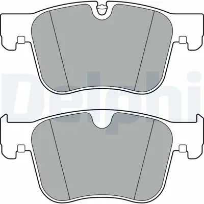 DELPHI LP3384 Fren Balatası On Ds 7 17> 3008-5008-Partner-Rıfter 16> Grandland 17> Combo E 18> (304mm Diskler İçin 1623162380