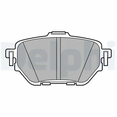 DELPHI LP3636 Fren Balatasi Arka Toyota Corolla 1.6 Benzinli - 1.8 Hibrit 2019-> Chr 1.2 2016-> ( Elektronik El Freni Olmayan Arac¸lar Ic¸in ) 04466-02410