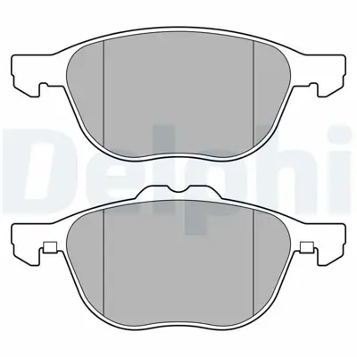 DELPHI LP3650 On Fren Balatası Connect 13  > 1.5-1.6 Tdcı 1.0 Ecoboost   Kuga  Iı 4x2 13  > 1.5-1.6 Ecoboost-1.5-2 1695810