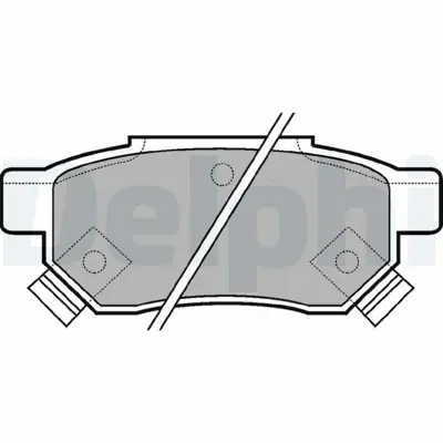 DELPHI LP625 Arka Fren Balatası (Dısk Icın) Honda Cıvıc 1996-2000 Jazz Cıty 2002-2010 Crx 92-98 Integra 88-97 6022SP8000, GBP90347, UGBS835AF