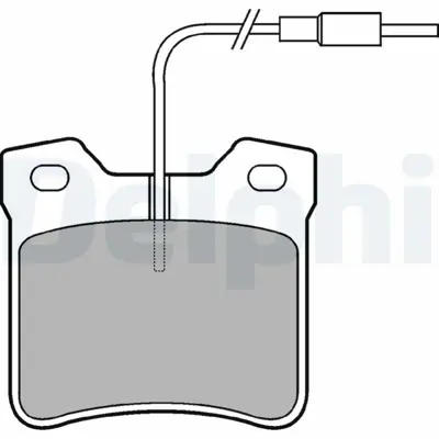 DELPHI LP667 Fren Balatası Arka (Fıslı) V-Class 638-2 97>03 Vıto 638 97>03 , P406 P605 P607 95>08 24204820