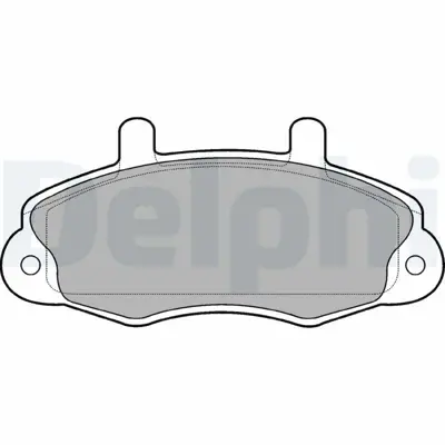 DELPHI LP766 Fren Balatası On Ford Transıt 91>97 AM93VX2K021A2A