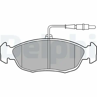 DELPHI LP793 On Fren Balatası Xsara Iı P306 1,6 1,8 1,9 00>> - Saxo P106 1,4ı 1,6ı 1,5d 1,6 Xsı 99>> (Hava Sogutm 425103