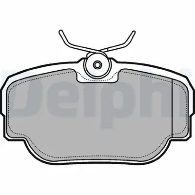 DELPHI LP914 Fren Balatası Arka Dıscovery 2 98-04 Range Rover 94-01 Classıc  STC1879