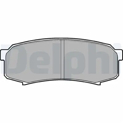 DELPHI LP963 Fren Balatası Arka Landcruıser 2.7 3.4 4.0 97-> Lexus Gx 470 01-> 449260080, 4605A458