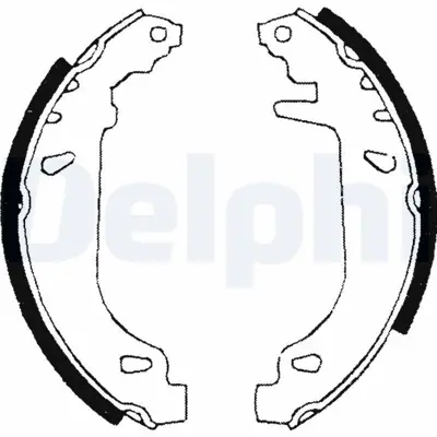 DELPHI LS1681 Arka Fren Balatası Pabuc P306 Sedan - Hb Zx Xsara 4241L4, 95659470