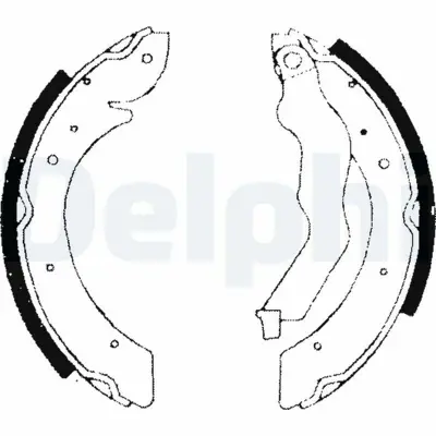 DELPHI LS1714 Arka Fren Balatası Pabuc Megane Sw Laguna Scenıc 96> 8671020699