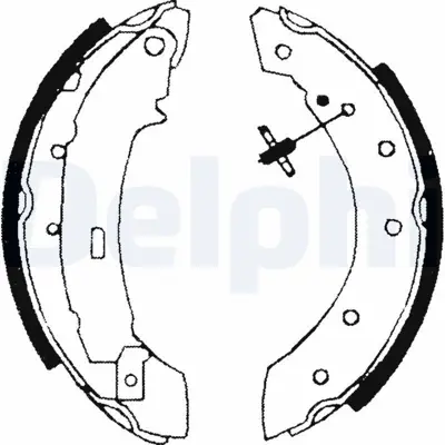 DELPHI LS1717 Arka Pabuç Balata Clıo-Logan-Twingo-P106-P206-P306 440601749R