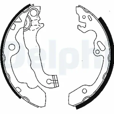 DELPHI LS1850 Arka Fren Balatası (Pabuc) Focus I 1.4 16v - 1.6 16v - 1.8 16v 98>04 98AX2200BE