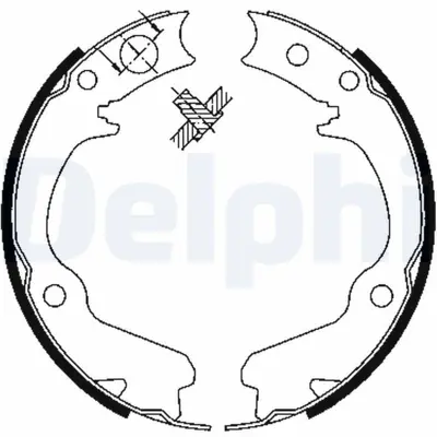DELPHI LS1899 Fren Pabucu El Frenı Subaru Forester Impreza Legacy 01-1990 > 03-2008 26698AC010