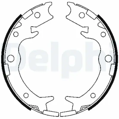 DELPHI LS1900 Fren Pabucu El Frenı  Accord Cr-V Fr-V Legend Shuttle Stream 07-1995 > 43154SX0J01