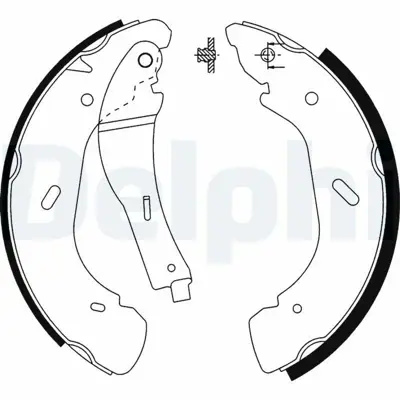 DELPHI LS1914 Arka Fren Pabuclu Balata Transıt V184 00>06 A.Ceker YC1J2200AA