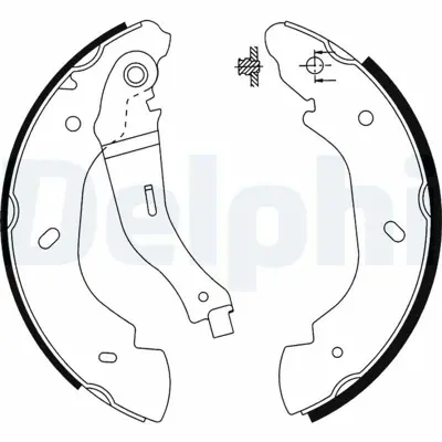 DELPHI LS1915 Arka Fren Pabuclu Balata Transıt V184 01>06 V347 2.2tdcı - 2.4tdcı - 3.2tdcı 06  > (Onden Ceker) 1C152200AC