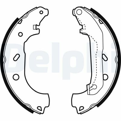 DELPHI LS1940 Arka Fren Balatası Pabuc Connect 1.8tdcı 02>13 5039061