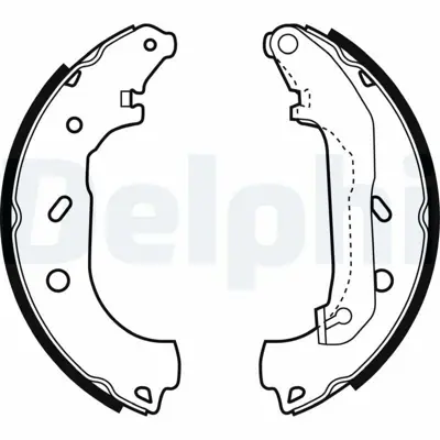 DELPHI LS1940 Arka Fren Balatası Pabuc Connect 1.8tdcı 02>13 5039061