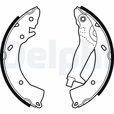 DELPHI LS1966 Arka Fren Balatası Kampana Tıp Pabuc Hyundaı Getz 2002-> 583051CA00