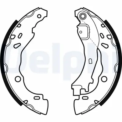 DELPHI LS1975 Arka Fren Balatası Pabuclu C2 C3 C3 Iı C3 Plurıel 1,1 - 1,2 - 1,4 Hdı 03> 4241L7, 77362365