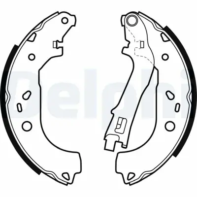 DELPHI LS1979 Arka Fren Balatası Pabuc Doblo Iı Iıı Idea Albea 1,3 - 1,4 - 1,6 - 1,9 77362756