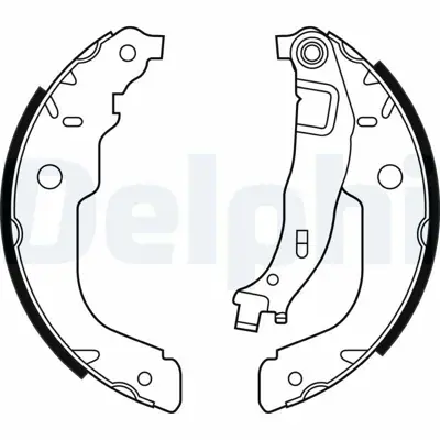 DELPHI LS2000 Arka Fren Balatası Pabuc P207 C3 Iıı Ds3 1,4 - 1,4 16v - 1,4hdı 02 - 06> (228*40) 4241N3
