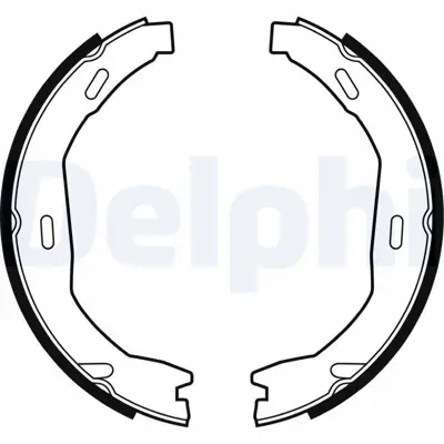 DELPHI LS2006 Fren Balatası Arka (Park Frenı Pabucu) W204 07>14 S204 07>14 C204 11> A207 11>16 A0044208620