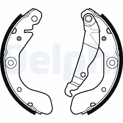 DELPHI LS2114 Arka Fren Balatası (Kampana) Kalos Aveo T200 T250 93740251